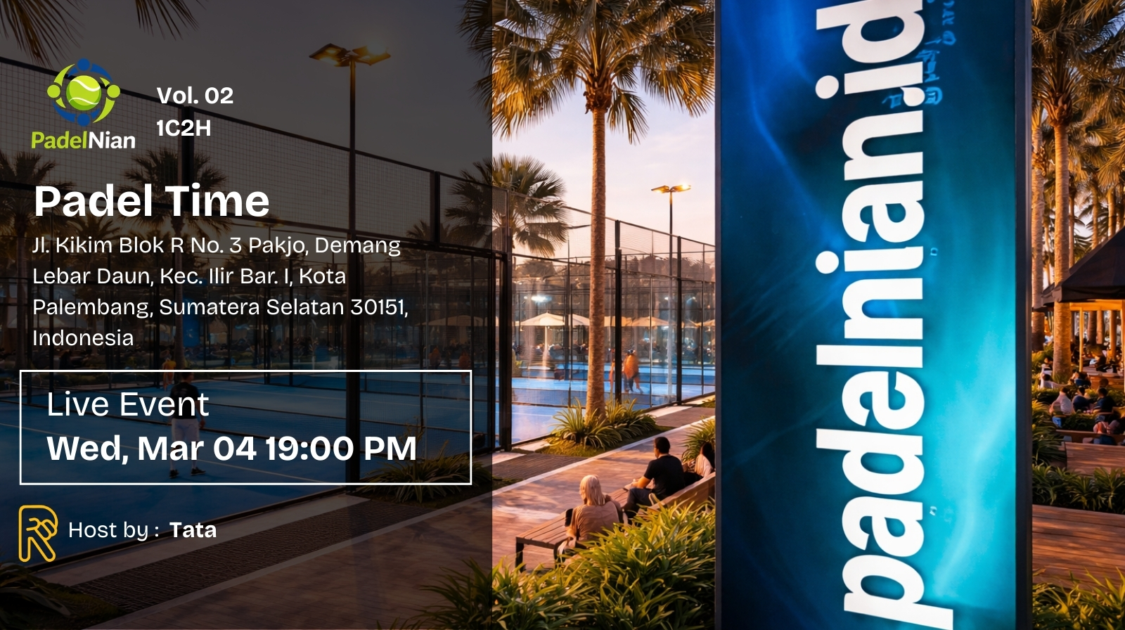 RSVP : https://reclub.co/id/m/L2GN0D 🎾 PADELNIAN VOL.2 – RECLUB SESSION Rabu | 19.00 – 21.00 court : Padel Time (PLG) Limited Slot. Serious Game. Good Energy. Kami membuka slot untuk sesi Vol.2. Konsep rotasi, fun competitive, dan networking. Contribution: Rp120.000 / person (Include court, ball boy & host) Slot terbatas. First confirm, first secured. 🌐 Website: www.padelnian.id 📸 Instagram: @padelnian Let’s grow the game together 🎾🔥
